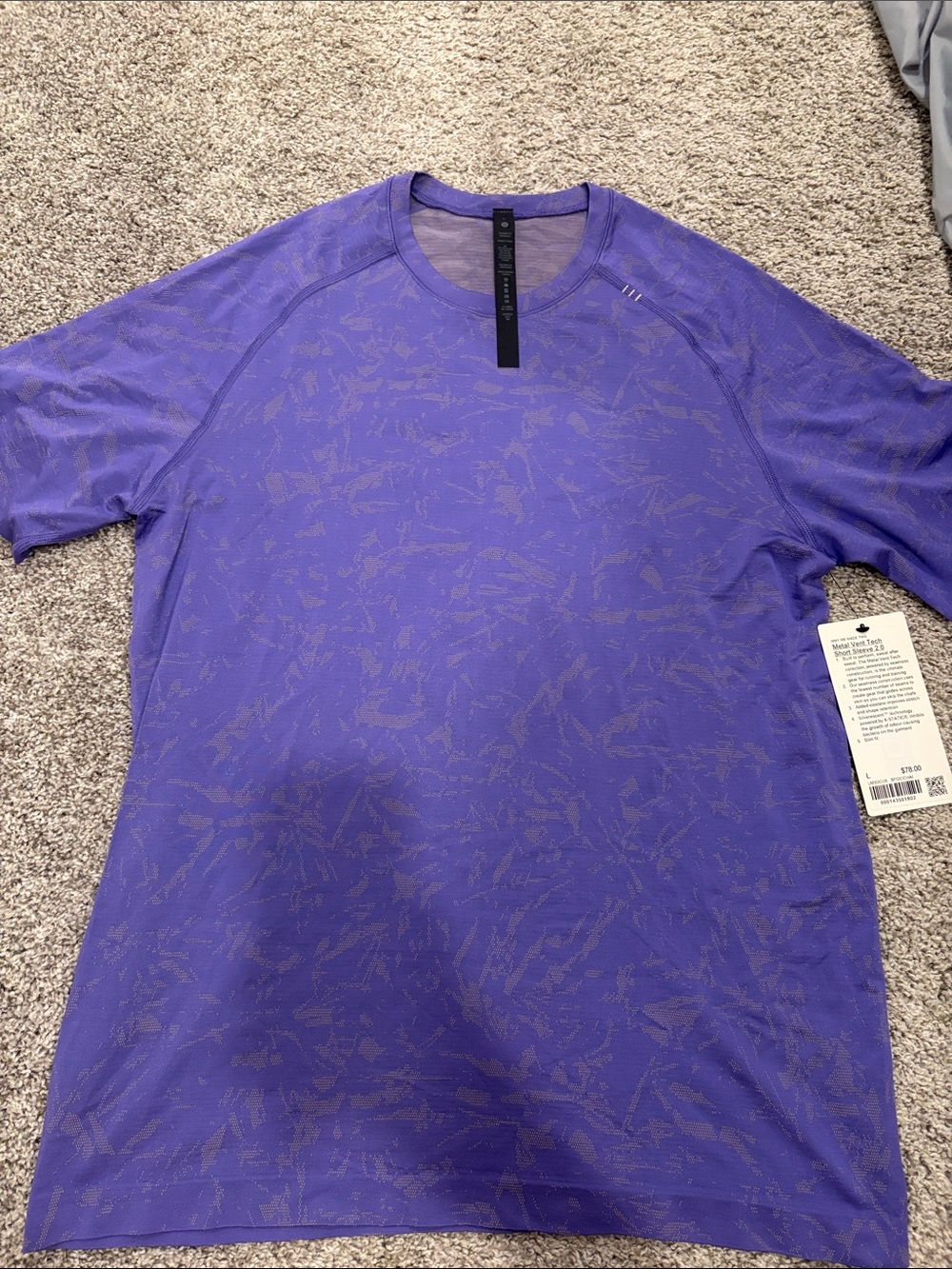 lululemon athletica Purple metal vent tech 2.0 NWT